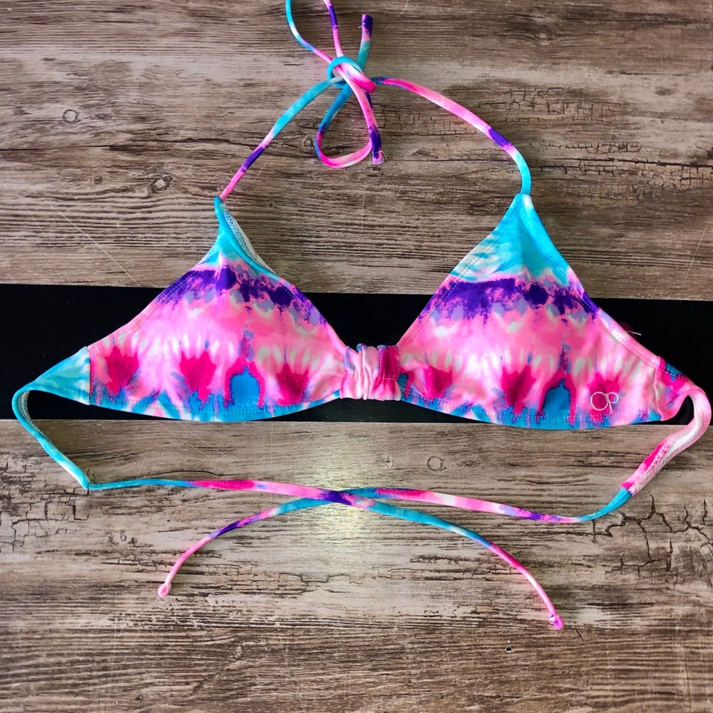 Tie-dye bikini top
